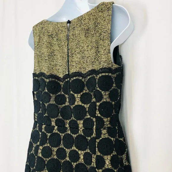 Milly Lace overlay sleeveless sheath mini dress 4 - Picture 13 of 16